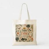 Keep Growing Boho Botanical Crossbody Bag | Floral Tote Bag (Achterkant)