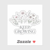 Keep Growing Wildflower Botanische Sticker (Vel)