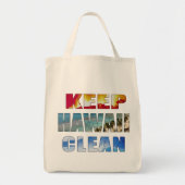 "Keep Hawaii Clean" - Hawaiian Tas canvas tassen (Voorkant)