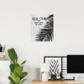 KEEP het Zwarte en Witte Citaat van de Bomen van h Poster (Thuiskantoor)