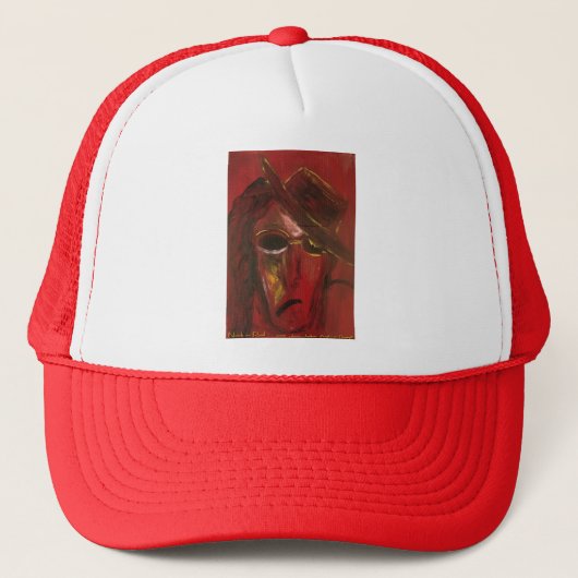 keep in het rood trucker pet (Voorkant)