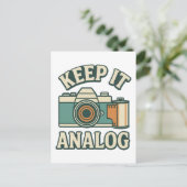 Keep it analog briefkaart (Staand voorkant)