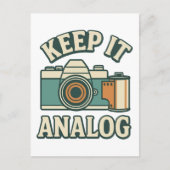 Keep it analog briefkaart (Voorkant)