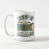 Keep it analog koffiemok (Links)