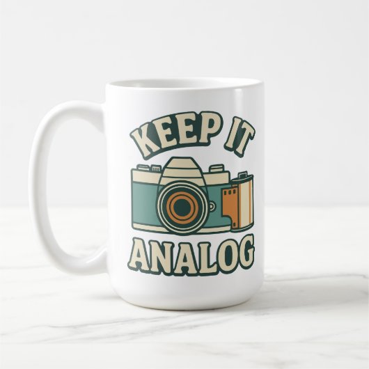 Keep it analog koffiemok (Links)