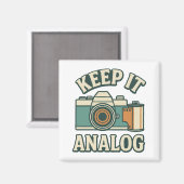 Keep it analog magneet (Voorkant / Achterkant)