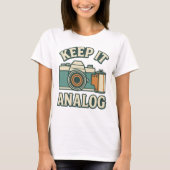 Keep it analog t-shirt (Voorkant)