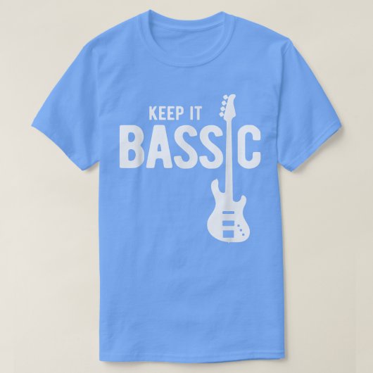 Keep It Bassic Guitar Bass Player 1912 T-shirt (Design voorkant)