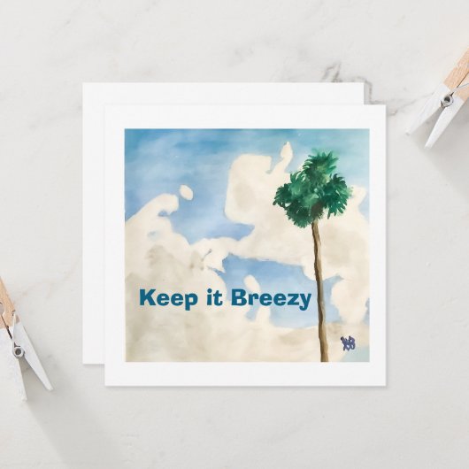 Keep it Breezy Kaart (Voorkant / Achterkant in situ)