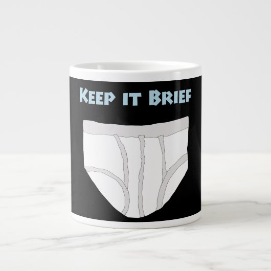 Keep it Brief Grote Koffiekop (Voorkant)