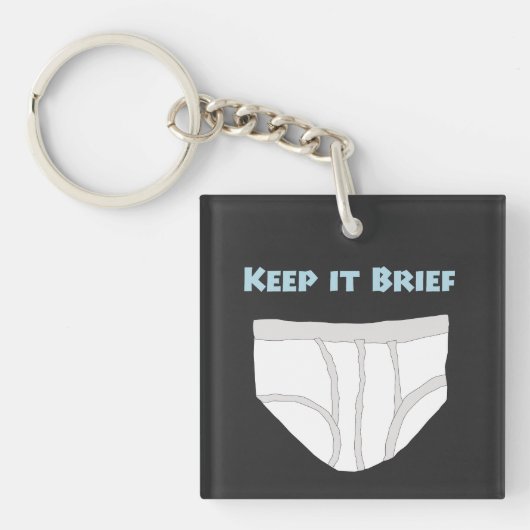 Keep it Brief Sleutelhanger (voorkant)
