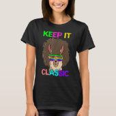 Keep It Classic  Alpaca 80's 90's Llama T-shirt (Voorkant)