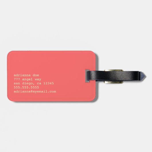 Keep It Classy Georgia Bagagelabel (Achterkant horizontaal)