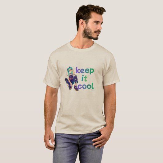 Keep It Cool Anime T-Shirt (Voorkant volledig)