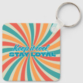 Keep it cool retro dog keychain (Achterkant)