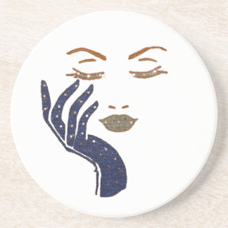 KEEP IT CUTE SERIE - NAVYBLAUW ZANDSTEEN ONDERZETTER
