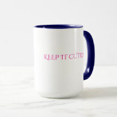 KEEP IT CUTE SERIES - NAVY BLUW MOK (Voorkant rechts)