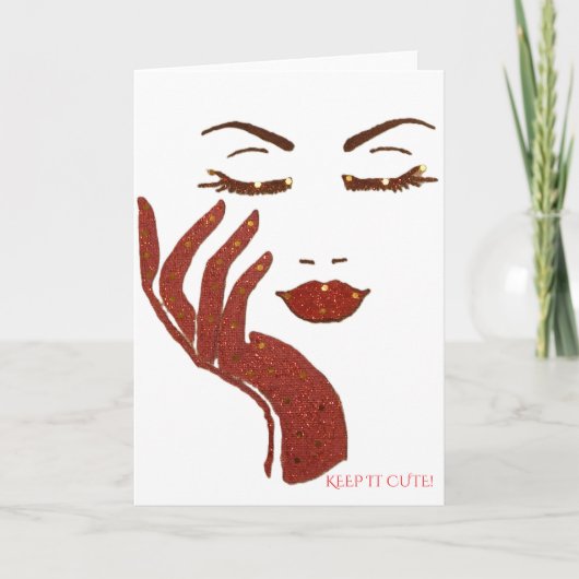 KEEP IT CUTE SERIES -ROOD KAART (Voorkant)