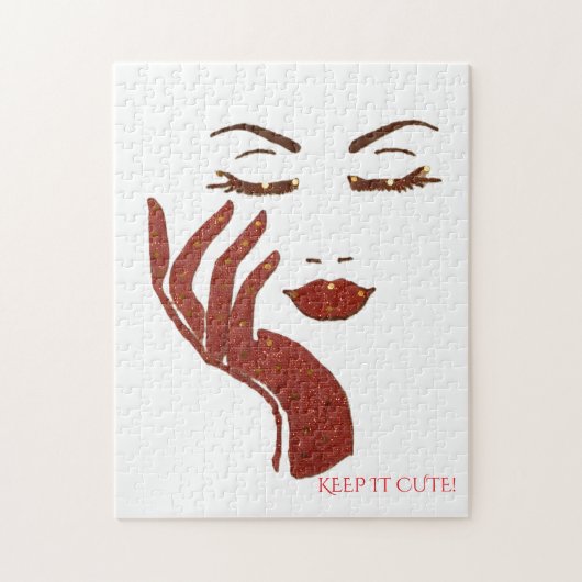 KEEP IT CUTE SERIES -ROOD LEGPUZZEL (Verticaal)