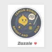 Keep It Fig-tastic Samurai Lemon  Sticker (Vel)