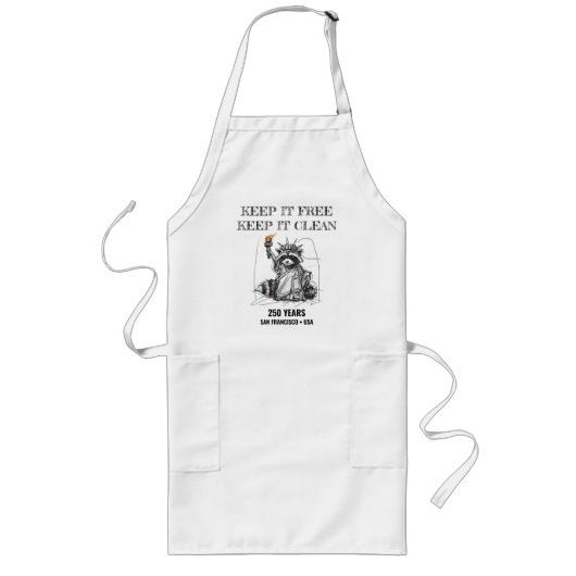 Keep It Free, Keep It Clean—250th Tribute Lang Schort (Voorkant)