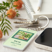 Keep It Fresh Mintgroene Sleutelhanger (Voorkant Rechts)
