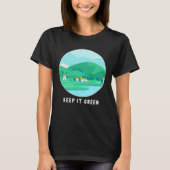 Keep It Green Eco friendly Earth Day T-shirt (Voorkant)