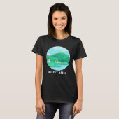 Keep It Green Eco friendly Earth Day T-shirt (Voorkant volledig)