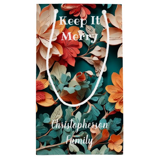 Keep It Merry Klein Cadeauzakje (Achterkant)