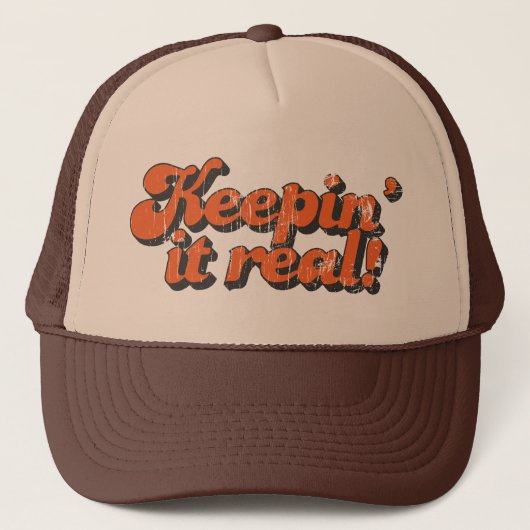 Keep it real Trucker Hat Pet (Voorkant)