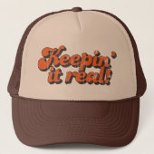 Keep it real Trucker Hat Trucker Pet (Voorkant)