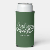 Keep It Reel Fishing Father's Day Gift Seltzer Blikjeskoeler (Seltzer Voorkant)