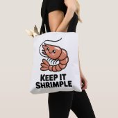 Keep It Shrimple Kawaii Shrimp Tote Bag (Dichtbij)