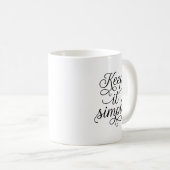 Keep It Simple Minimalist Typography Coffee Mug Koffiemok (Voorkant rechts)
