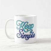 Keep it Simple Mug (Blue) Koffiemok (Links)