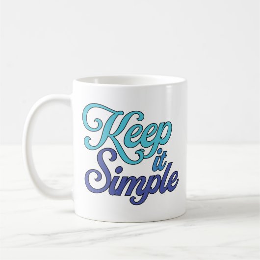 Keep it Simple Mug (Blue) Koffiemok (Links)