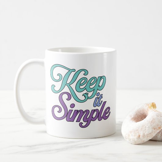 Keep it Simple Mug (Purple) Koffiemok (Met donut)