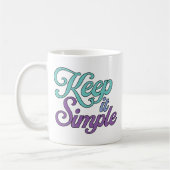 Keep it Simple Mug (Purple) Koffiemok (Links)