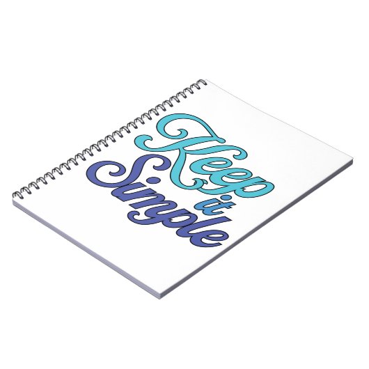 Keep It Simple Notebook (Blue) Notitieboek (Linkerzijde)