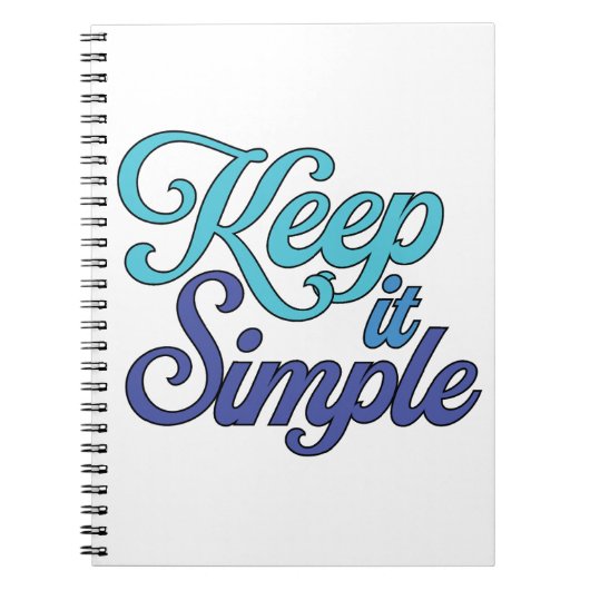 Keep It Simple Notebook (Blue) Notitieboek (Voorkant)