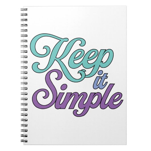 Keep It Simple Notebook (Purple) Notitieboek (Voorkant)