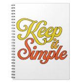Keep It Simple Notebook (Yellow) Notitieboek (Voorkant)