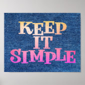 Keep It Simple Recovery Design Poster (Voorkant)