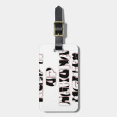 Keep It Up / Hakuna Matata Kunstdruk Bagagelabel (Voorkant verticaal)