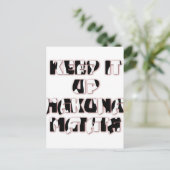 Keep It Up / Hakuna Matata Kunstdruk Briefkaart (Staand voorkant)