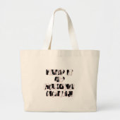 Keep It Up / Hakuna Matata Kunstdruk Grote Tote Bag (Voorkant)