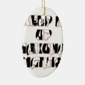Keep It Up / Hakuna Matata Kunstdruk Keramisch Ornament (Rechts)