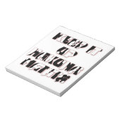 Keep It Up / Hakuna Matata Kunstdruk Notitieblok (Linkerzijde)