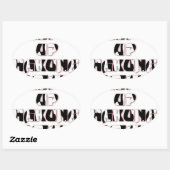 Keep It Up / Hakuna Matata Kunstdruk Ovale Sticker (Vel)