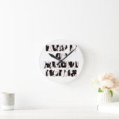 Keep It Up / Hakuna Matata Kunstdruk Ronde Klok (Huis)